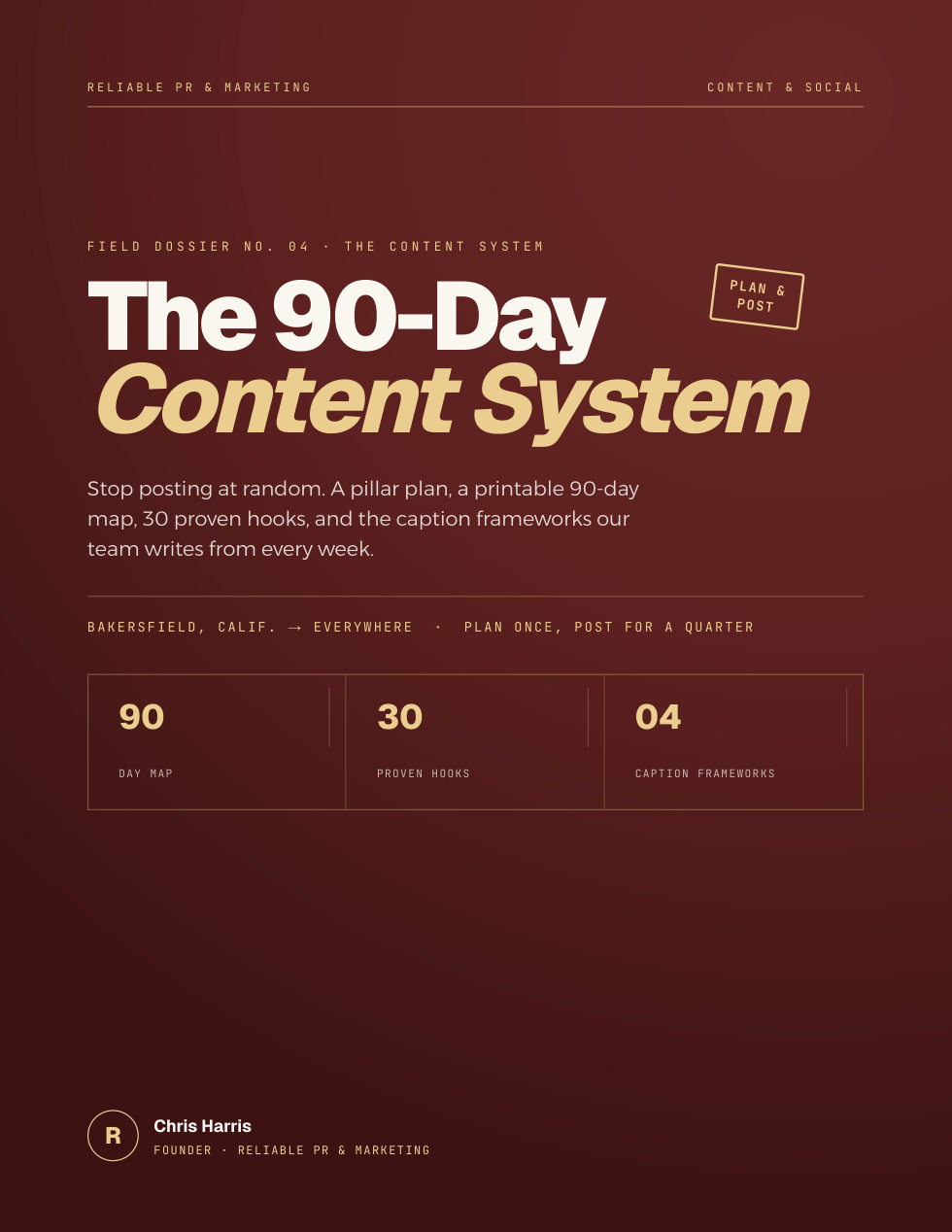 The 90-Day Content System cover