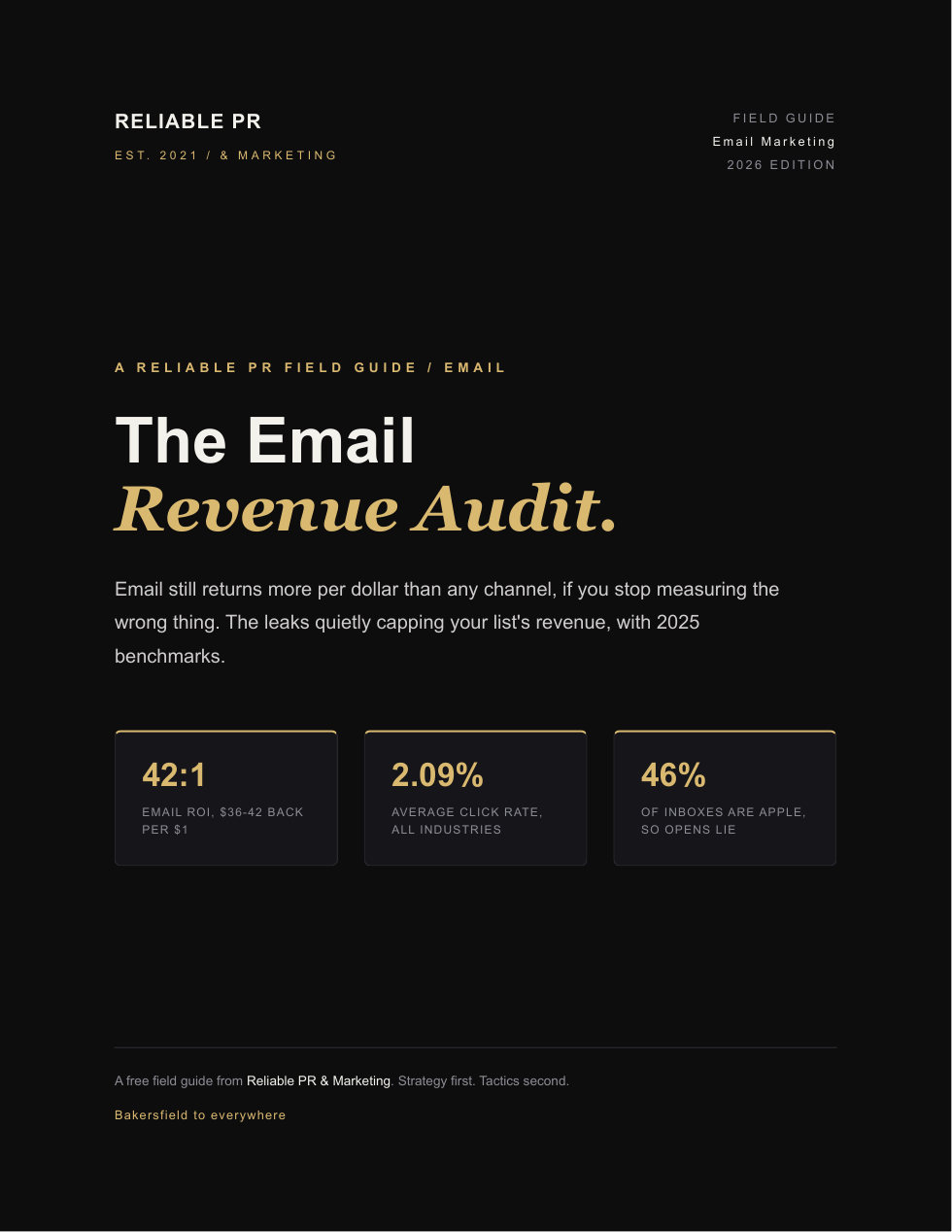 The Email Revenue Audit cover