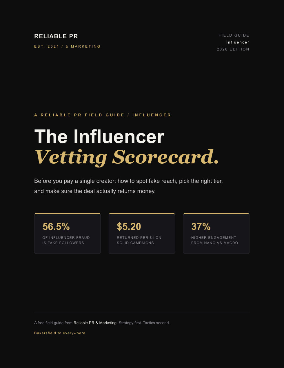 The Influencer Vetting Scorecard cover