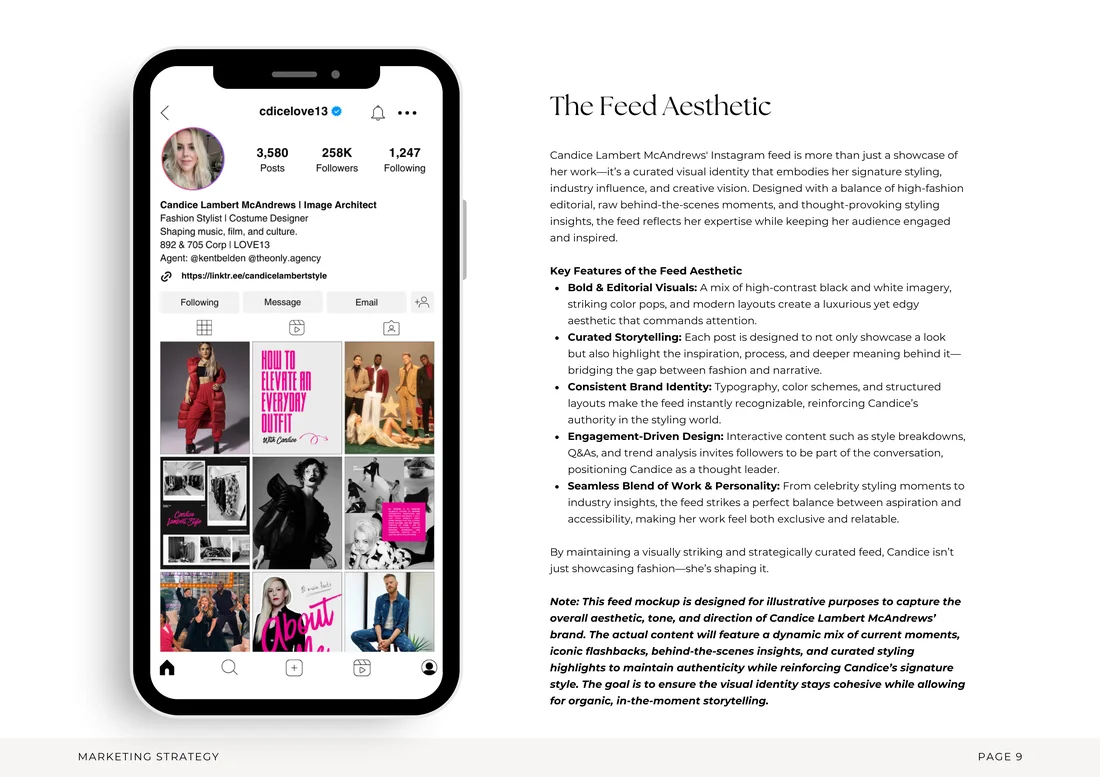The feed aesthetic, mocked to the pixel