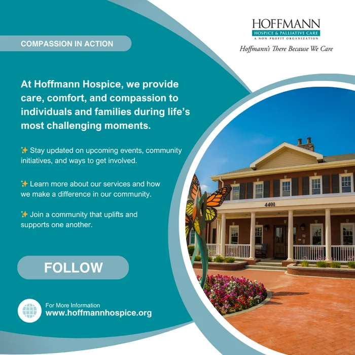 Branded Hoffmann Hospice social post, Compassion in Action