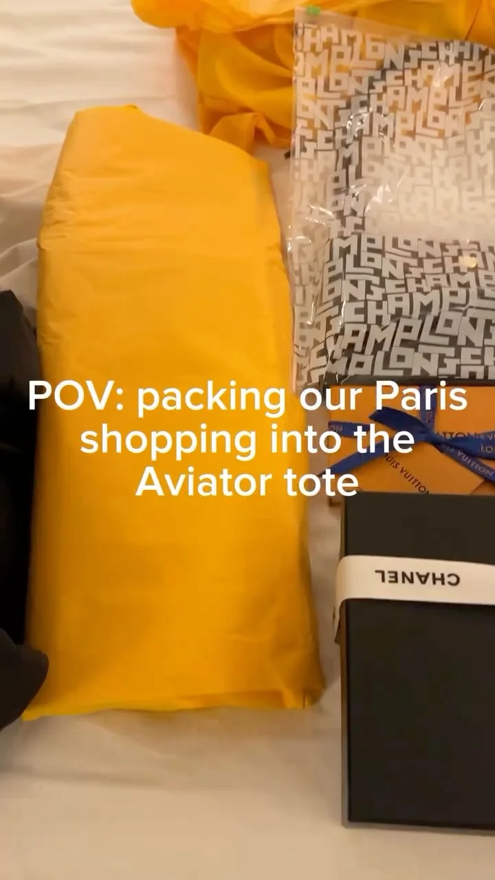 TYVY tote packed with Paris finds during fashion week